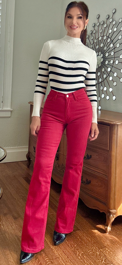 Carrie Crimson Jeans