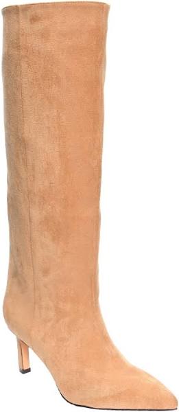 Estelle Camel Suede Pointy Toe Slouchy Boot