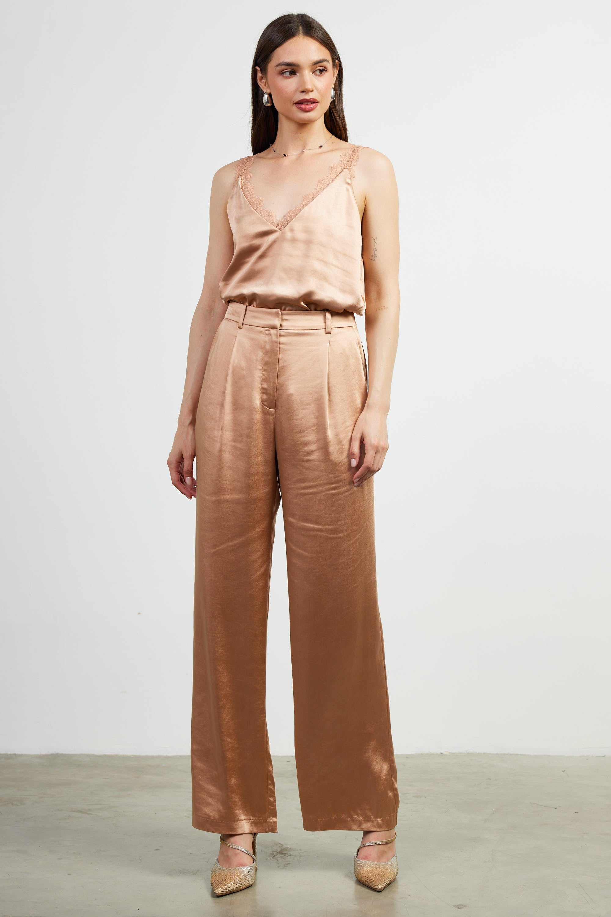 Ayla Alomind satin Trouser