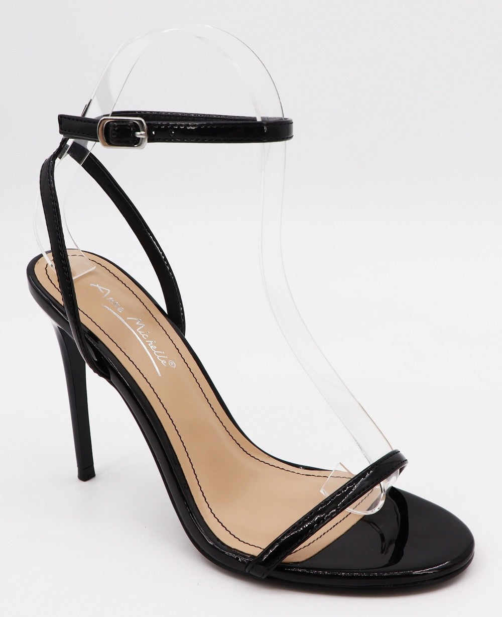 Lyssa Patent Ankle Strap Stiletto Heel SHoe