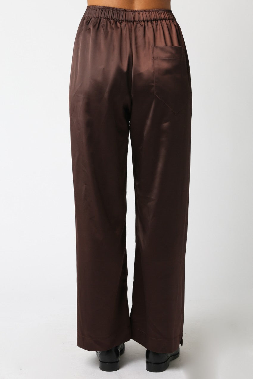 Kaleigh brown satin pant