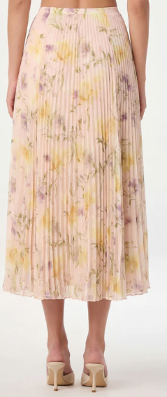 Felicity floral pleated midi skirt