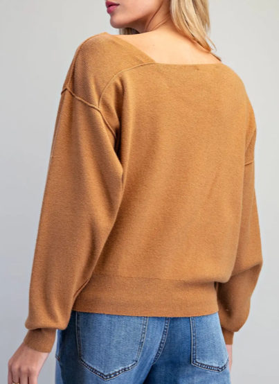 Alex Asymmetric Neck Sweater