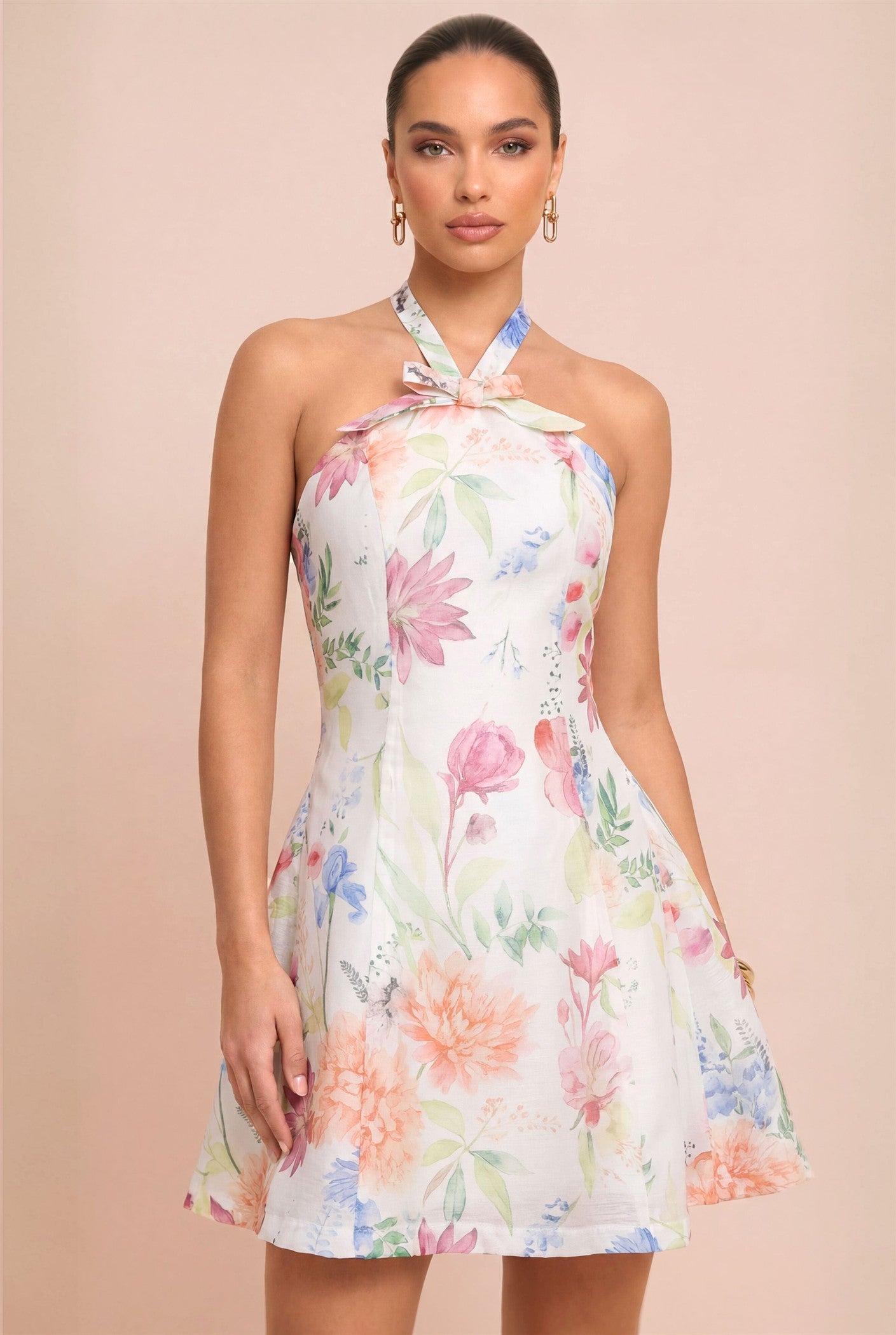 Kate Ivory Botanical Garden Bow Dress