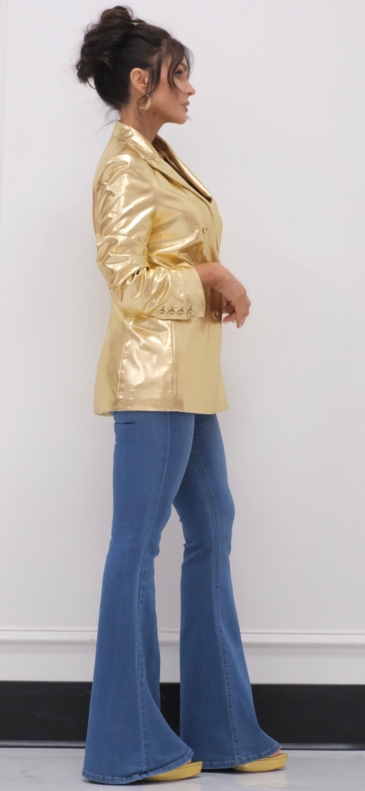 Golden Girl Metallic Blazer