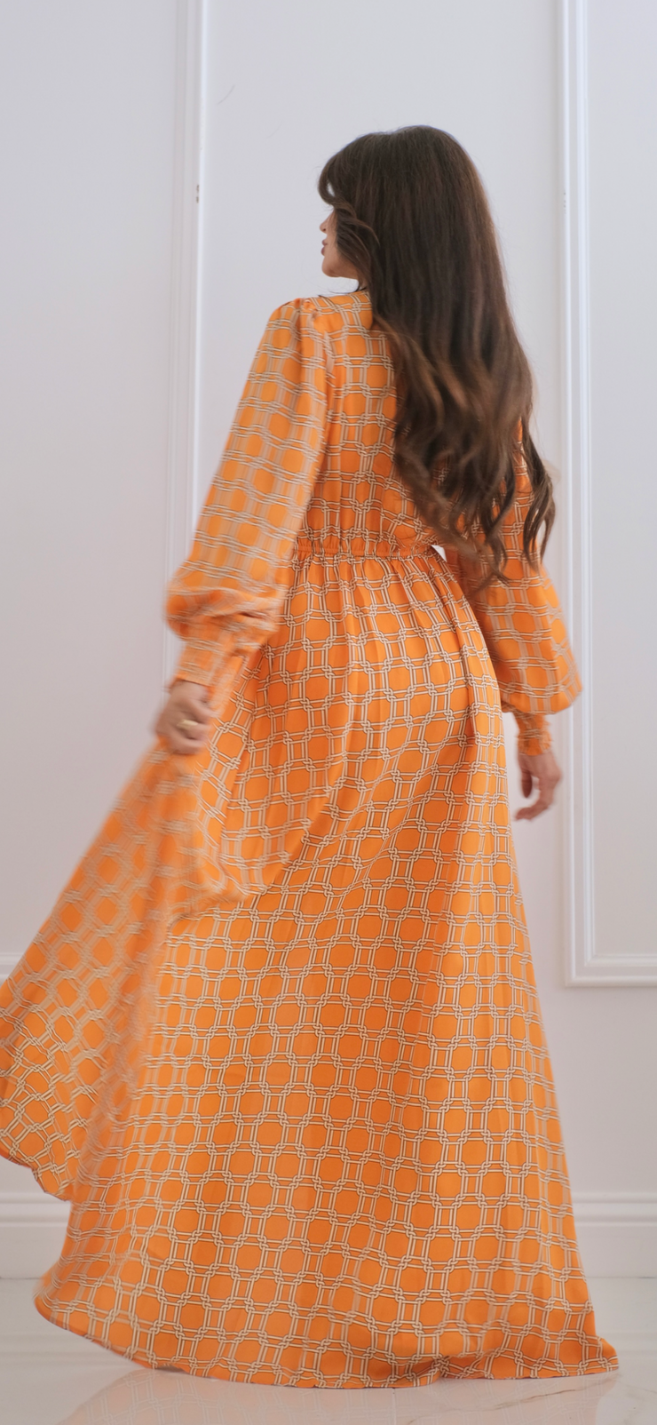 Retro Momma Orange Kimono