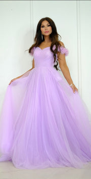 Loves Kiss Lilac Tulle Formal Ballgown