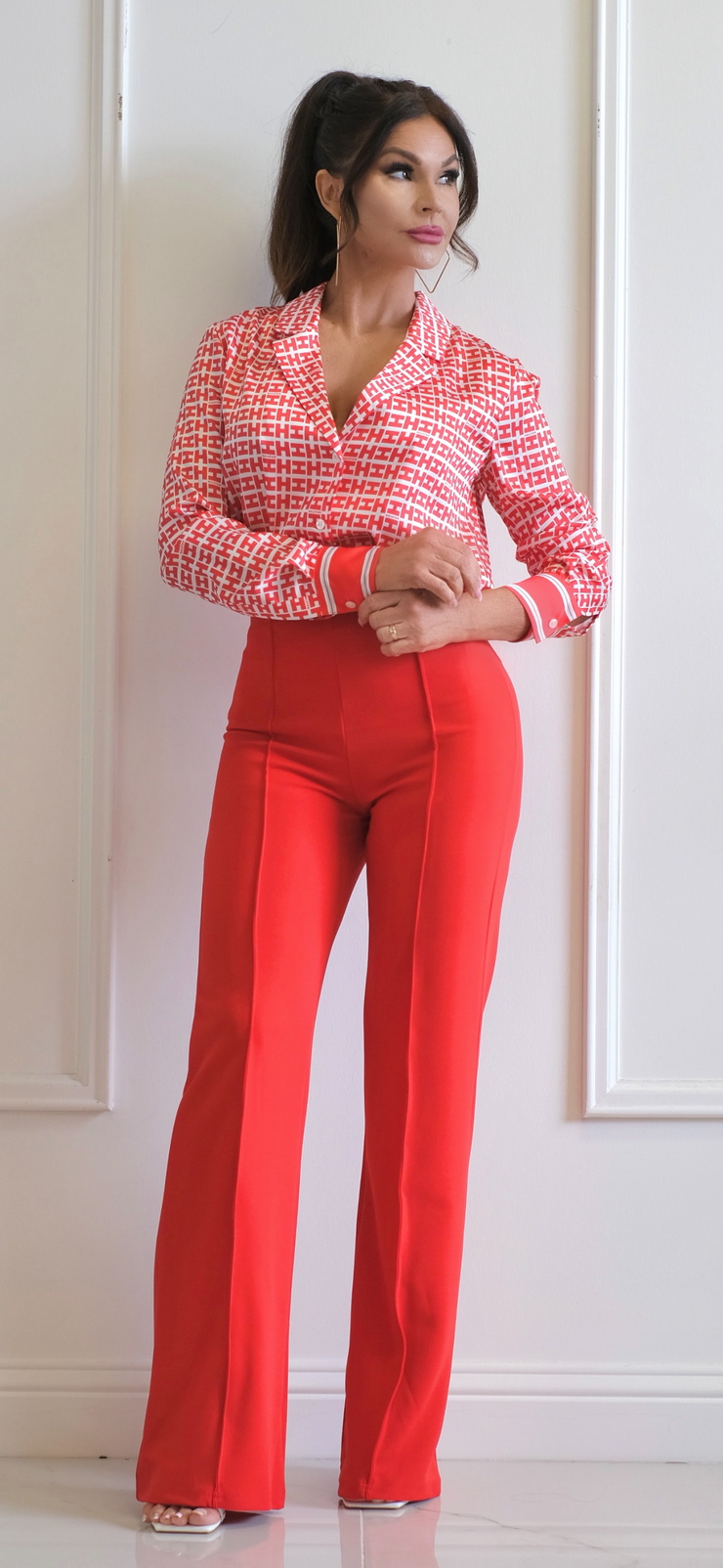 Heart To Heart Tomato Red Pants
