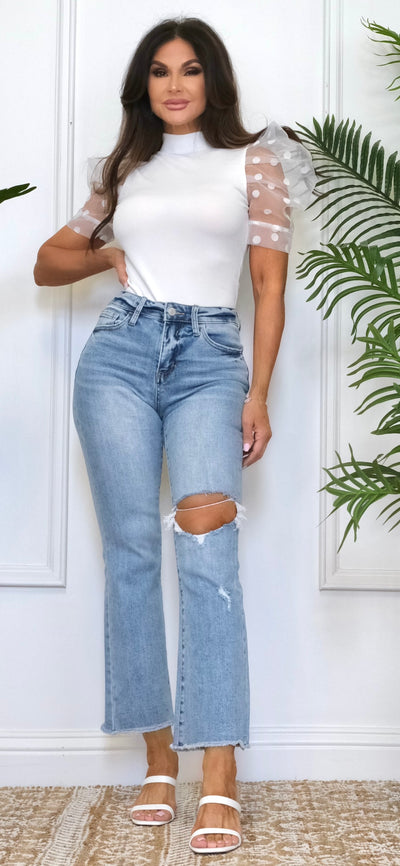 Love Me Jeans Ankle Flare